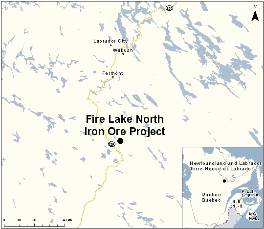 Map depicting the location of the project, as described in the current document.