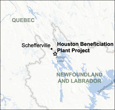 Map depicting the location of the project, as described in the current document.
