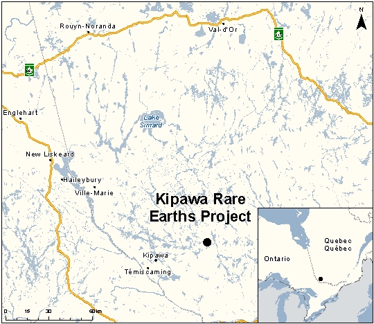 Map depicting the location of the project, as described in the current document.