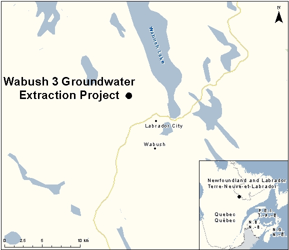 Map depicting the location of the project, as described in the current document.