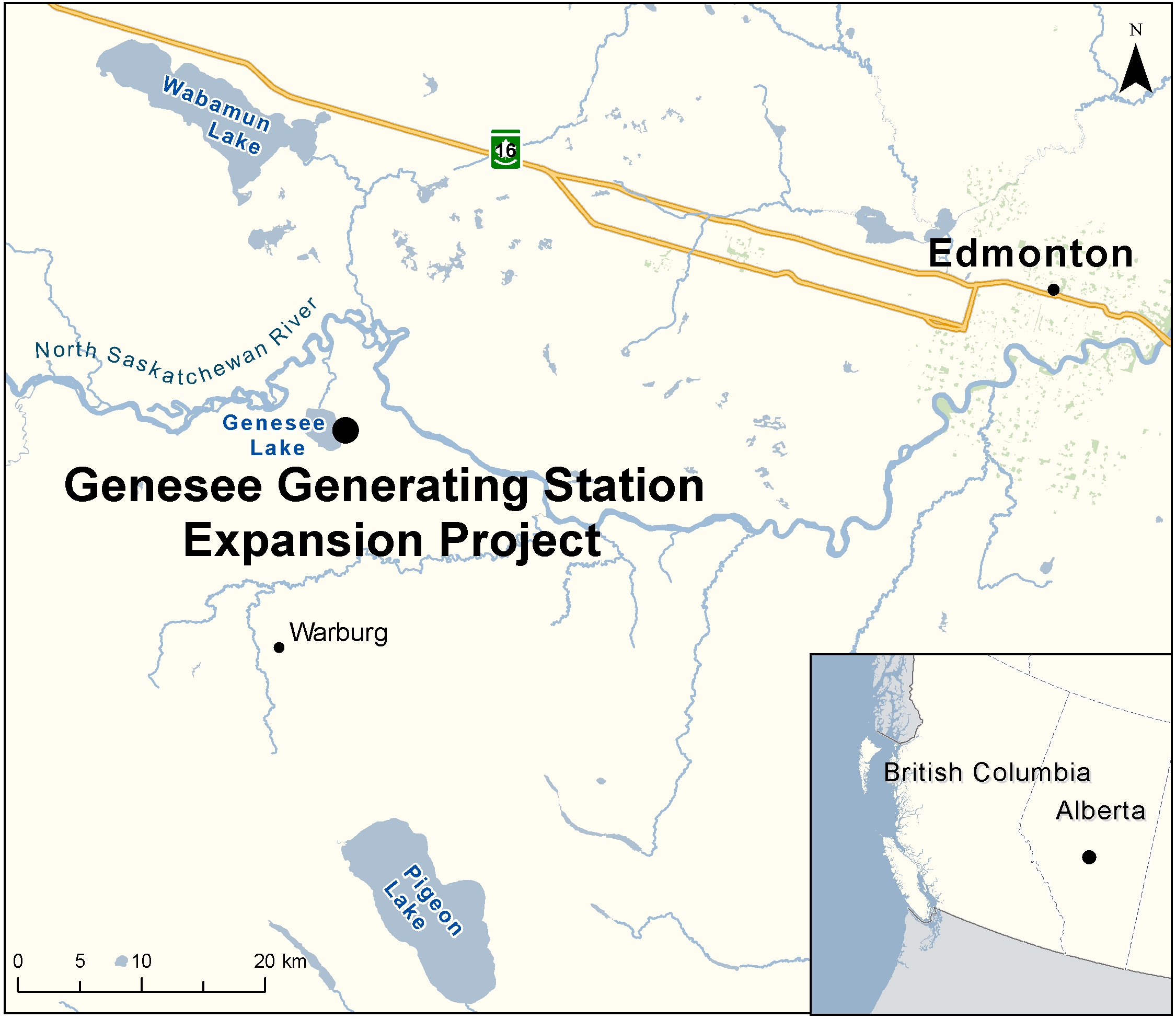 Map depicting the location of the project, as described in the current document.