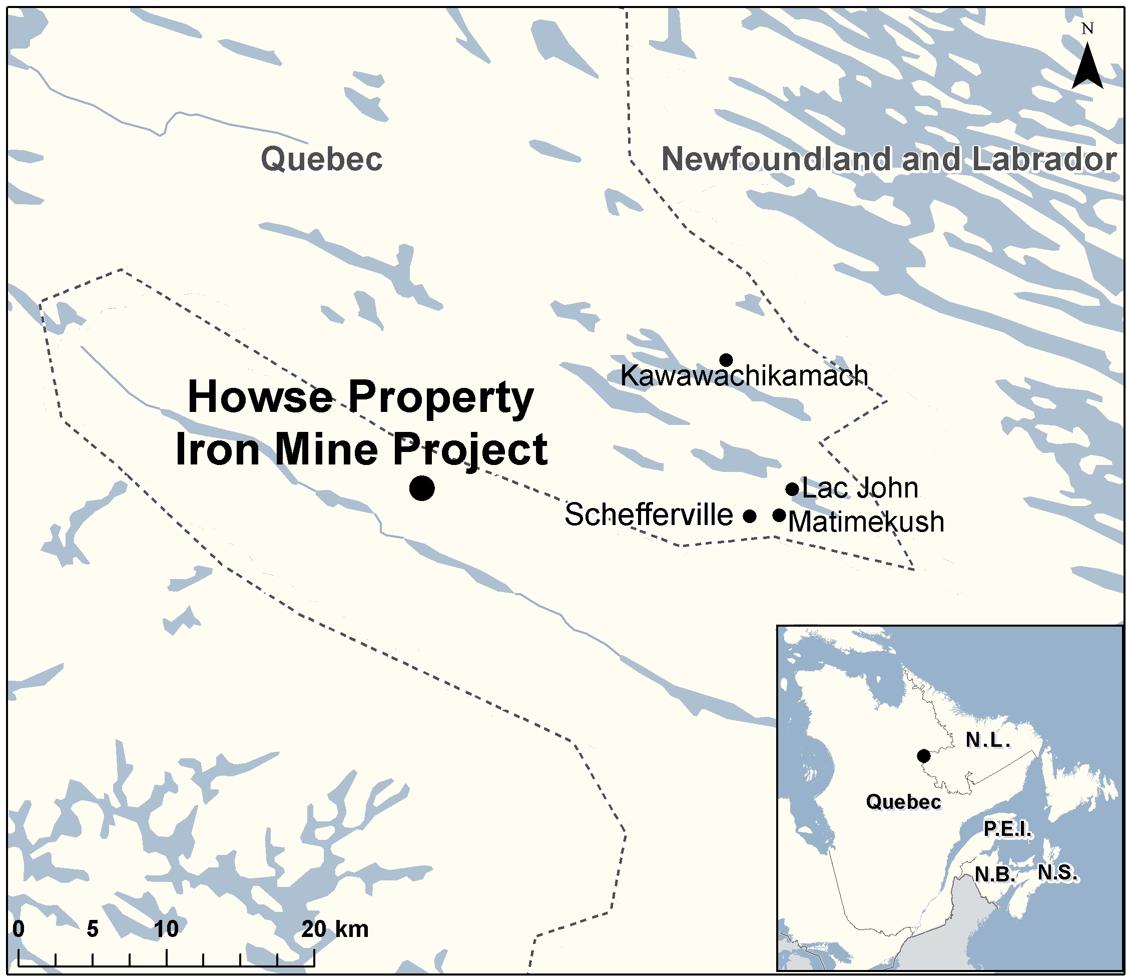 Map depicting the location of the project, as described in the current document.
