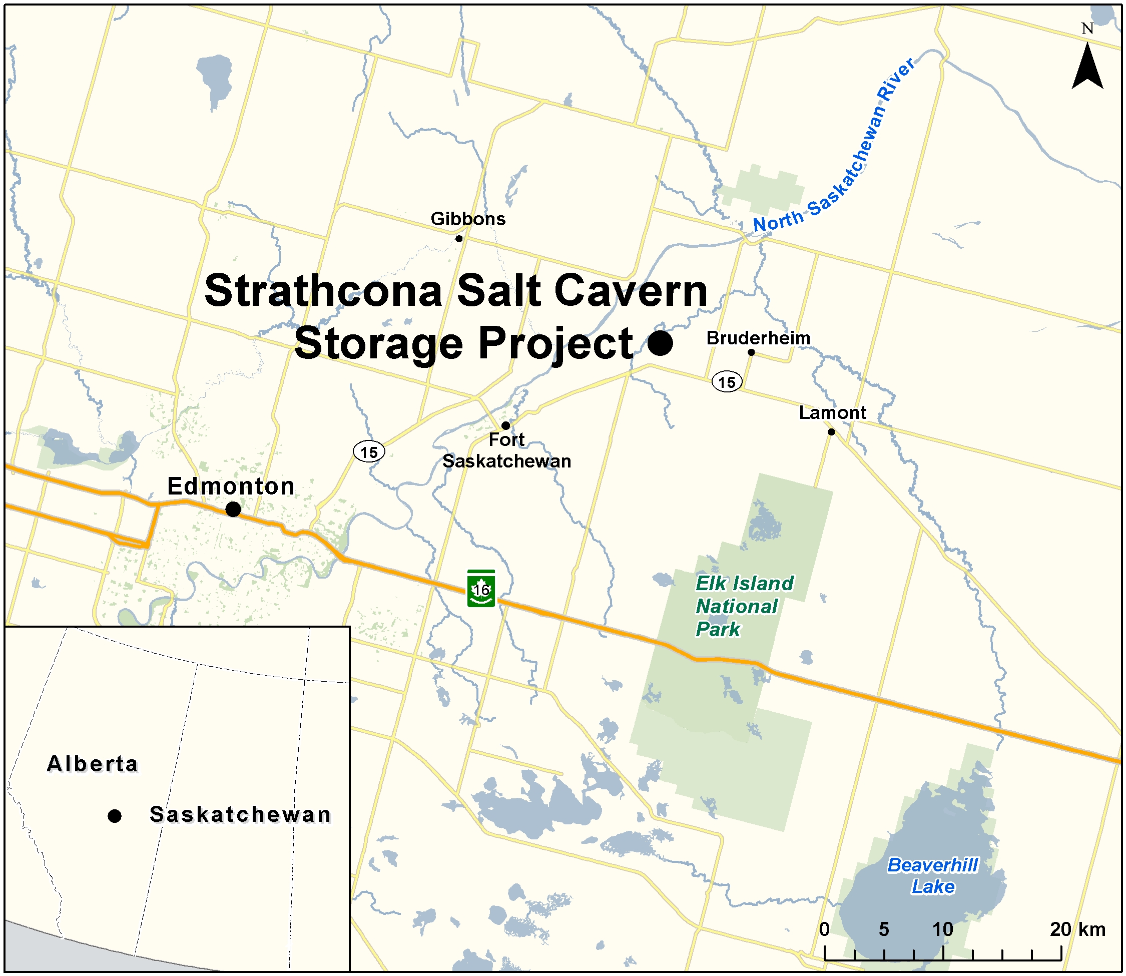 Map depicting the location of the project, as described in the current document.