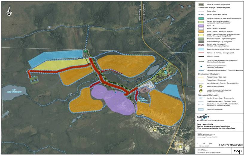 Figure 7: Surface Water Management at the Mine Site During the Operation Phase