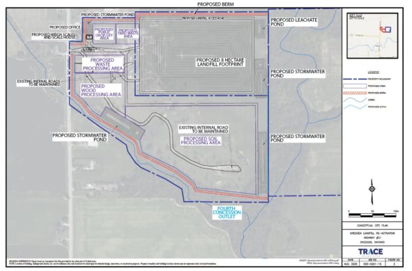 Site map of the Dresden Waste and recycling Facility Project Area